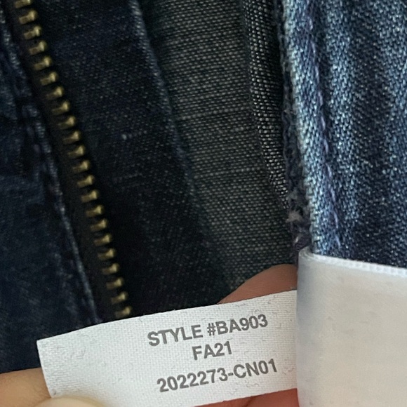 J. Crew Size 2 Puff-Sleeve Denim Jumpsuit, *Missing Belt - Picture 15 of 16